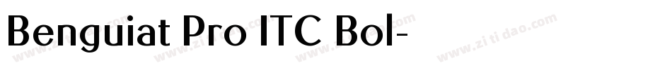 Benguiat Pro ITC Bol字体转换